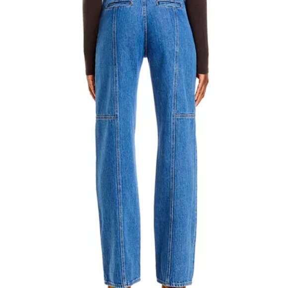 NEW DEREK LAM 10 CROSBY Made In Usa Ashton Utility Wide Leg Jeans denim 668tn - Picture 7 of 10